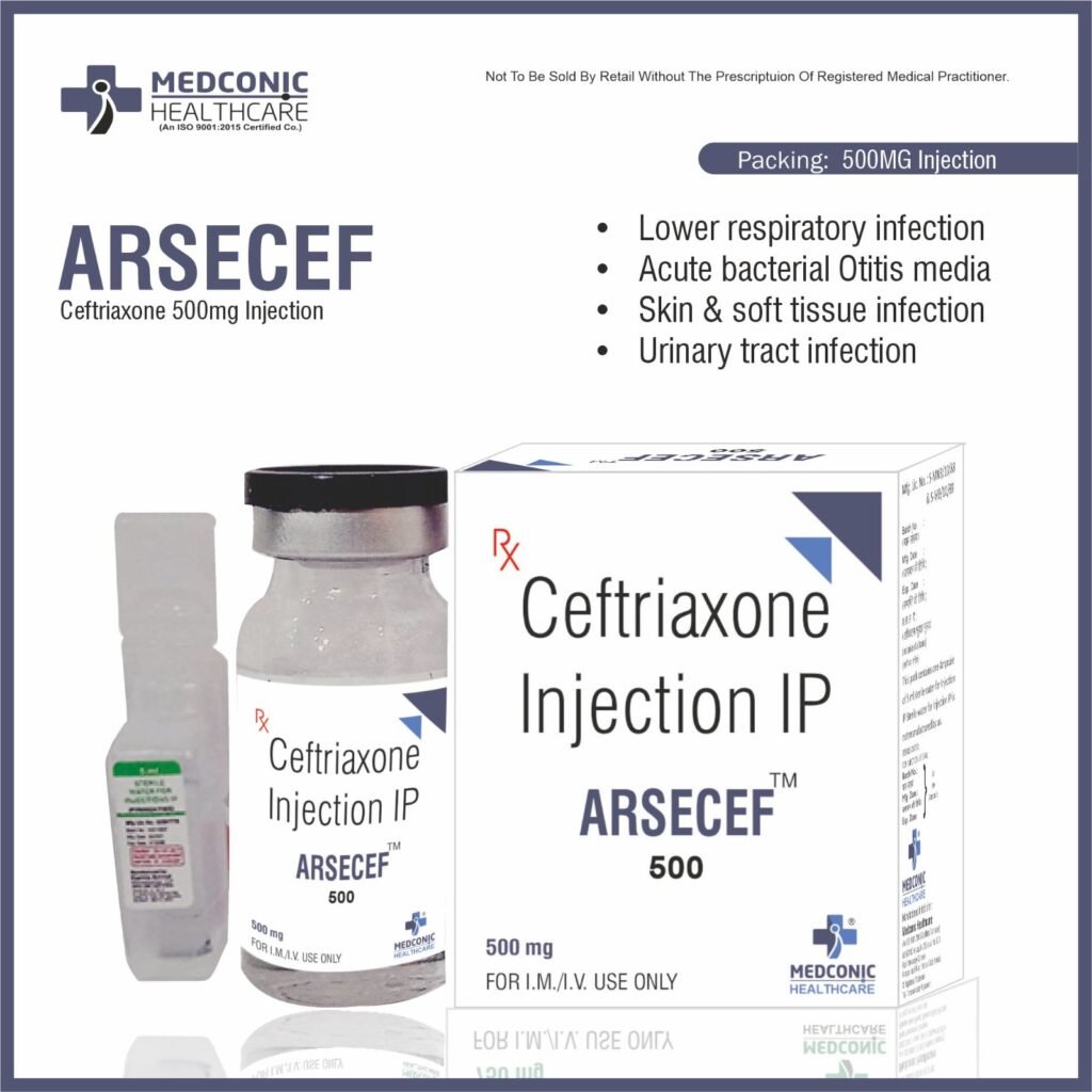 ARSECEF 500 MG