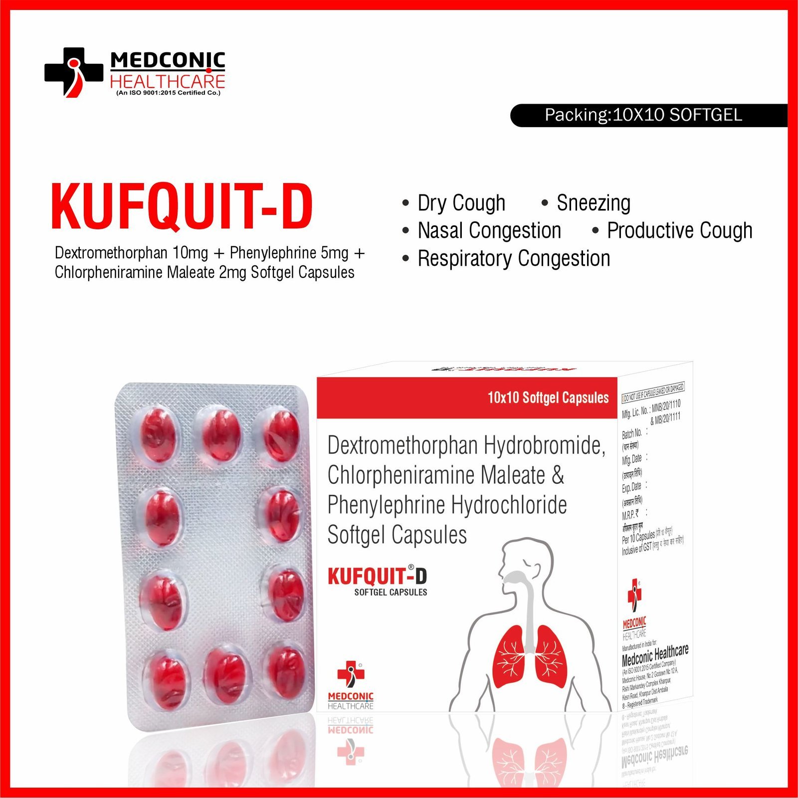 KUFQUIT D 10X10 SG CAP