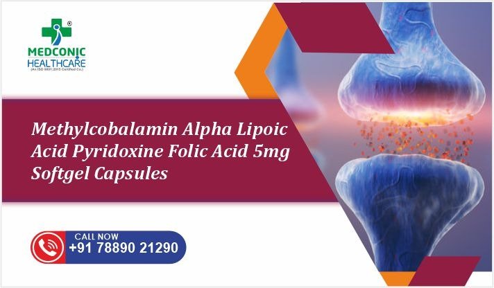 Methylcobalamin Alpha Lipoic Acid Pyridoxine Folic Acid 5mg Softgel Capsules