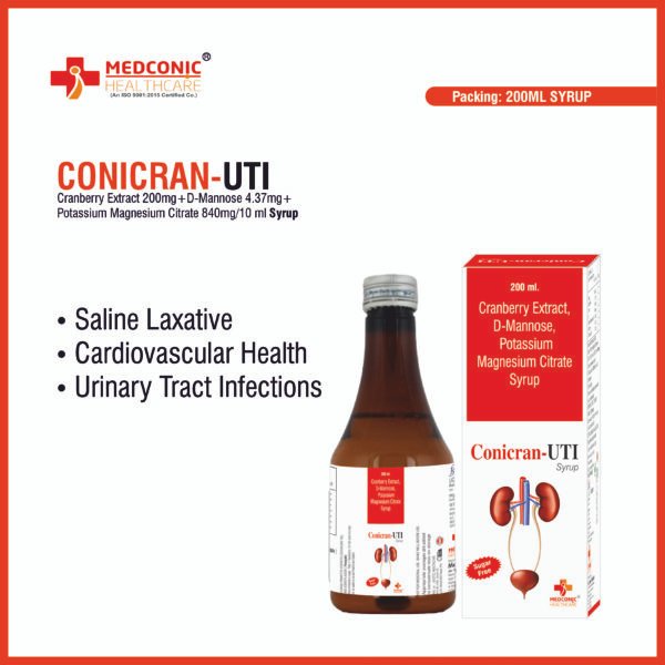 Fights UTIs naturally! This syrup with cranberry, D-mannose