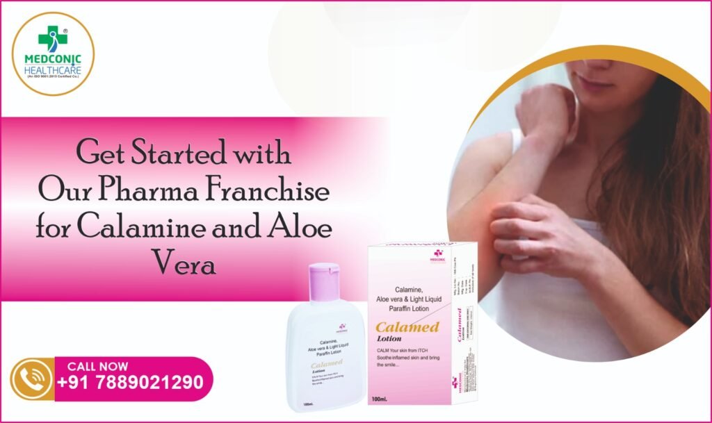 CALAMED LOTION - Calamine 80% Aloevera Gel 100% Light Liquid Paraffin 10%