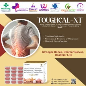 TOUGHCAL XT TABLETS - CALCIUM, VITAMIN D3, METHYLCOBALAMIN, L-METHYFOLATE CALCIUM, and PYRIDOXAL 5 PHOSPHATE TABLETS