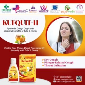 KUFQUIT H DROP - AYURVEDIC COUGH DROPS WITH TULSI & HONEY DROPS