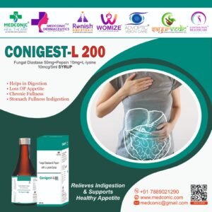 CONIGEST L 200 - Fungal Diastase, Pepsin, and L-lysine SYRUP