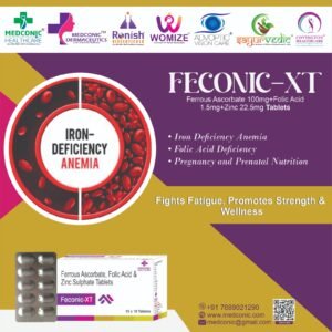 FECONIC XT - FERROUS ASCORBATE, FOLIC ACID, and ZINC TABLETS