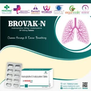 BROVAK N - ACEBROPHYLLINE and ACETYLCYSTEINE BP TABLETS